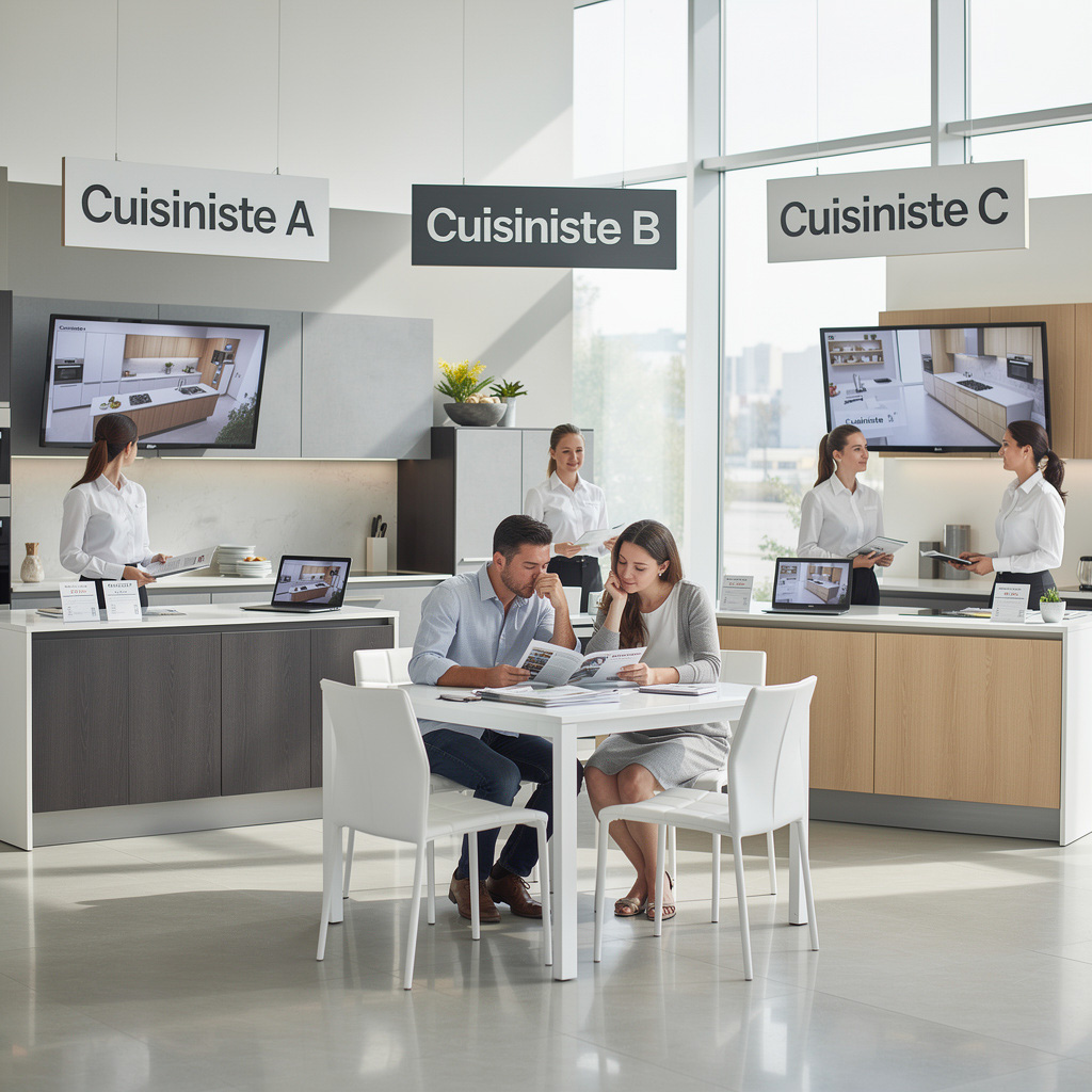 Mise en concurrence et sélection de plusieurs cuisinistes à Nancy pour votre projet.